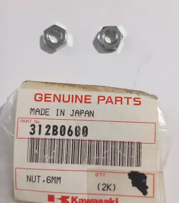 Kawasaki Z1 KZ1000 KE100 Nut 6MM NOS 312B0600 Qty. 2 (L-5965) • $5.40