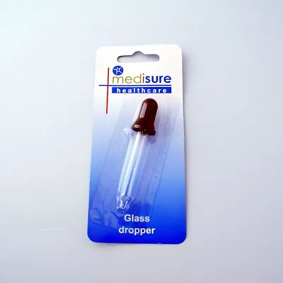 Medisure Medicine Glass Dropper Accurately And Precisely Administer Liquids 6Pk • £5.98