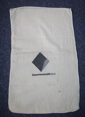 Vintage Commonwealth Bank Calico Money Bag • $25