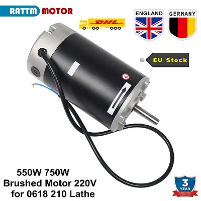 【UK】750W 550W Brushed Motor 220V 6000rpm For Mini Lathe 210 8 X16  7 X14  0618 • £99.60