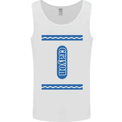 Crayon Fancy Dress Outfit Costume Funny Mens Vest Tank Top • £10.49
