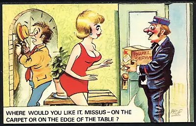 Cardtoon Postcard Series B - C41 - 'Where Would You Like It Missus.....' • $2.57