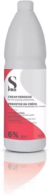 S-PRO Cream Peroxide 6%/20V 1L Salon Services • £8.60