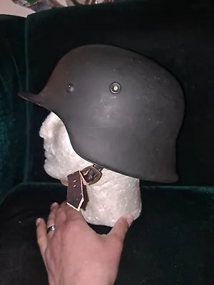 Reproduction M42 German Helmet WWII Probably A Size 64 Shell! • $110.49