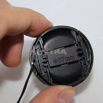 $10.54 • Buy New Design 37mm Center Pinch Snap On Front Cap Cover For Sony Lens Filter CdI MB