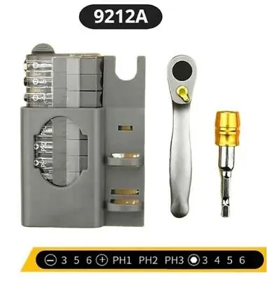 Mini Ratchet Wrench Set: 10 Bits Phillips Portable Screwdriver Hand Tools • $24.29