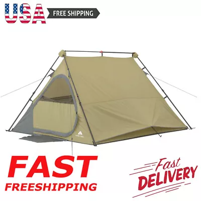 4 Person A-Frame Instant Tent Free-standing Frame 2 Oversized Side Vents Camping • $85.50