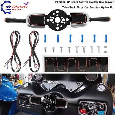 PT2000-1P Bezel Control Switch Dua Blinker Trim/Jack Plate For Seastar Hydraulic • $205.90