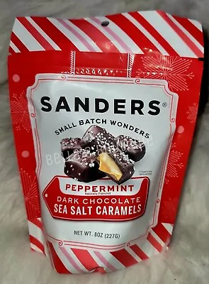 $12.99 • Buy SANDERS SMALL BATCH WONDERS PEPPERMINT DARK CHOCOLATE SEA SALT CARAMELS, 8oz