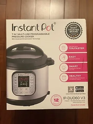 Instant Pot Duo IP-DUO60 V3 6 Quart 7-in-1 Pressure Cooker BRAND NEW • $52