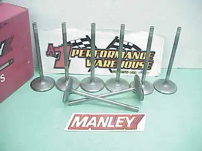 8 Manley Titanium 5/16  Intake Valves 5.650  -2.160  FLAT Groove Del West NASCAR • $200
