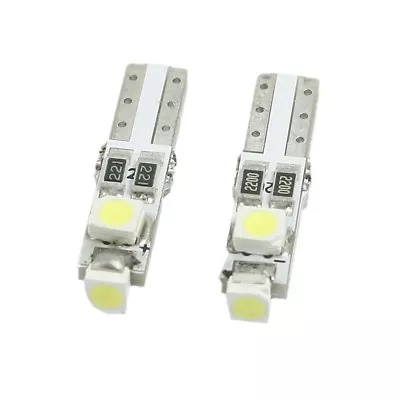 5mm White LED Light Bulbs For Vanity Mirror Sun Visors T5 70 74 Miniature Light  • $6.99