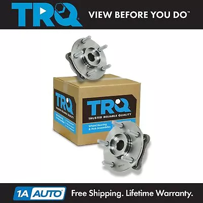 TRQ Front Wheel Hub & Bearing Pair Assembly Set For 3000GT Lancer Evo W/ AWD • $104.95