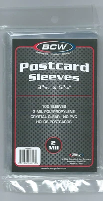 £6.75 • Buy BCW Sleeves Wallets Dividers Various Size Postcard Photo Postal History Storage