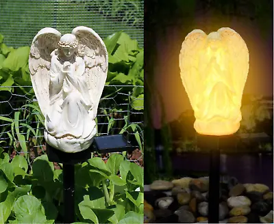 Solar Garden Yard Angle Light Outdoor LED Waterproof Lamp Lawn Memorial Decor • $9.20