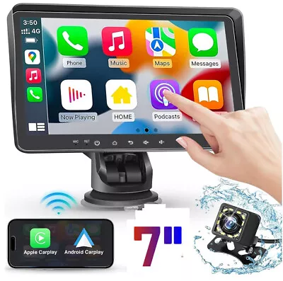 Portable Apple CarPlay7  Touch Screen Stereo Wireless Carplay Car Radio Unit • $75.17