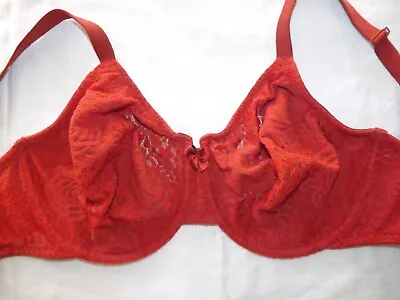 WACOAL~ 34 DDD~ #851205~ Halo Lace Underwire Bra - J Hook~ Brown (Rust) #2062 • $14.50