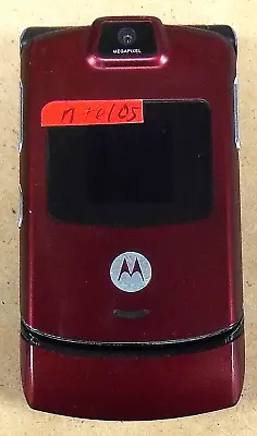 Motorola RAZR V3m - Red And Black ( NTelos ) Very Rare CDMA Flip Phone • $42.49