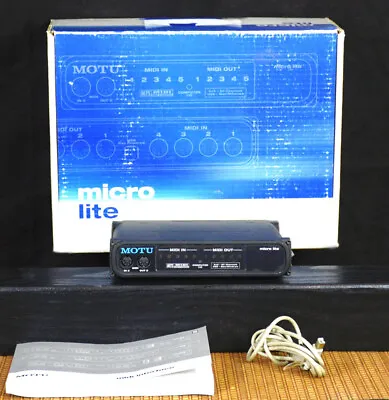 Motu Micro Lite USB Midi Interface • $120