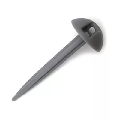 £3.91 • Buy Groundsheet Carpet Pegs Heavy Duty Grey Plastic Mushroom Domed Tent Awning X 10