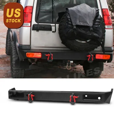 For 1999-2004 Land Rover Discovery 2 New Steel Rear Bumper With Red D-Ring • $316.79