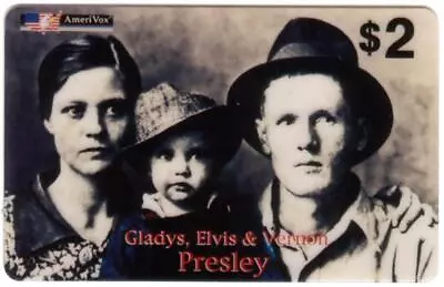 $2. Elvis As Child With His Parents (Gladys & Vernon) 1937 Photo Phone Card • $6.93