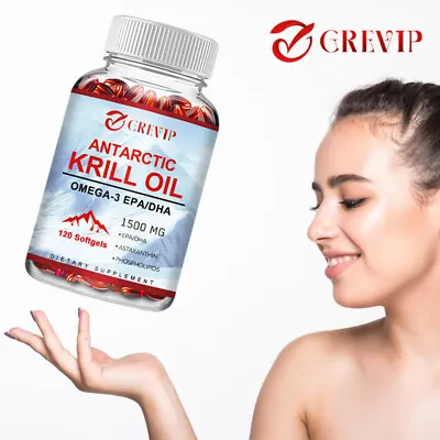 Antarctic Krill Oil 1500mg -with Astaxanthin And Phospholipids Omega-3 EPA DHA • $25.15