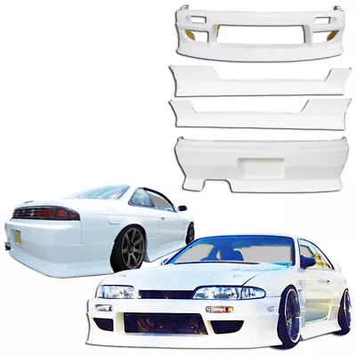 ModeloDrive FRP DMA T3 Body Kit S14 For 240SX Nissan 95-96 Modelodrive_110720 • $1214