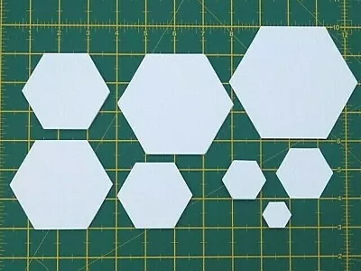 Hexagon Templates Paper Patchwork Quilting EPP  8 Sizes  90gsm • £19.49