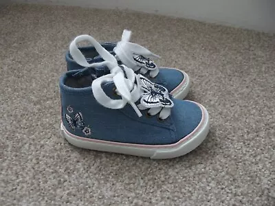 Debenhams Mantaray Girls Blue Canvas Shoes Size 5 • £3.99