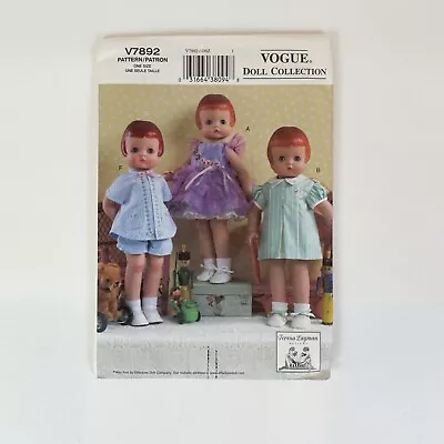 Vogue V7892 18  Doll Pattern UNCUT Dress Slip Petticoat Top Shorts • $8.99