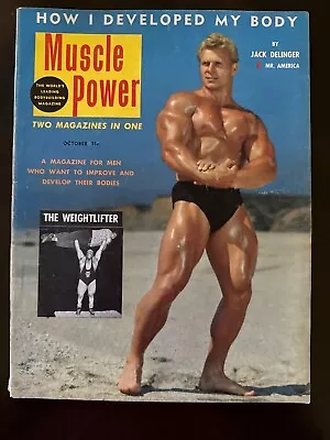 Muscle Power October 1953 Jack Delinger Mr America  • $10