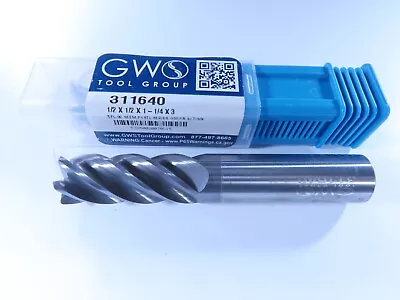New 1/2  Gws Solid Carbide End Mills .030  Radius 5 Flute Milling Lathe Tool Bit • $34.75