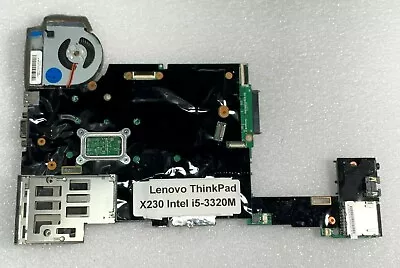 $49 • Buy ✔️ TESTED ✔️ Lenovo ThinkPad X230i X230 Motherboard Intel I5-3320M + Cooling Fan