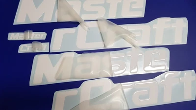 $119.88 • Buy MasterCraft Boat Emblems 44  White + FREE FAST Delivery DHL Express Stickers