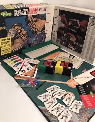 Major League Baseball Trivia Board Game 1991 Limited Edition W/Card Set Classic • $25.99