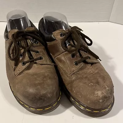 Dr Martens - Brown Leather - Industrial Safety Steel Toe Shoes - Men’s Size 8 !! • $30