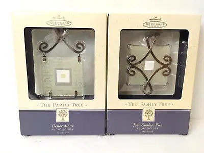 Hallmark  THE FAMILY TREE  Photo Holder Lot Of 2: Generations & Joy Smile #19383 • $16.24