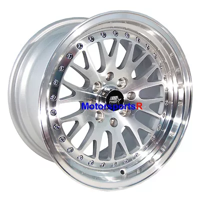 $802.05 • Buy MST Wheels MT10 Rims 16 16x8 +20 Silver Machine Lip 5x114.3 5x100 5x4.5 Mesh