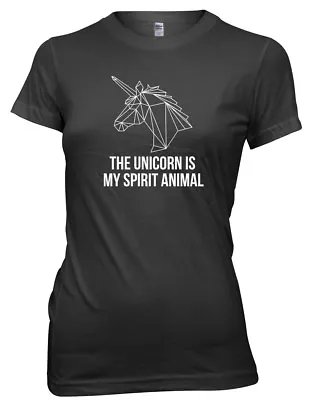 The Unicorn Is My Spirit Animal Funny Womens Ladies T-Shirt • £11.99