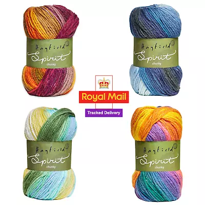 £3.99 • Buy Sirdar Hayfield Spirit Chunky 100g Soft Knitting Yarn 20% Wool Multi-coloured