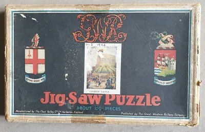 J101 Vintage Wooden Jigsaw Puzzle GWR/Chad Valley Windsor Castle • £20
