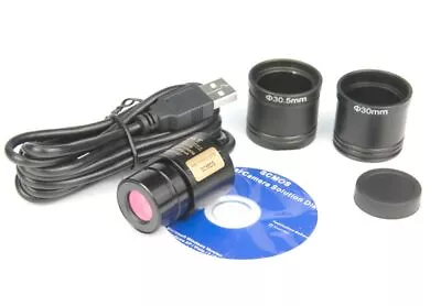 5.0MP USB CMOS Digital Camera Electronic Eyepiece With Adapters For Microscope • $7.57