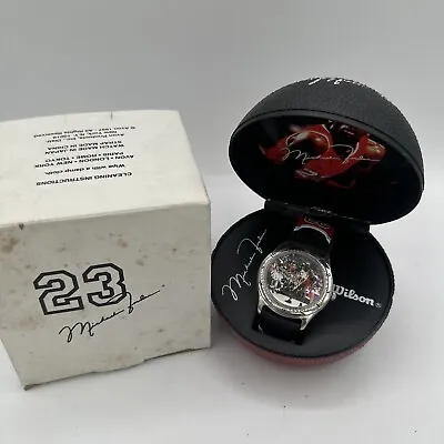 WILSON MICHAEL JORDAN WATCH BY AVON 1997 W/BASKETBALL CASE Needs ￼ Battery • $40