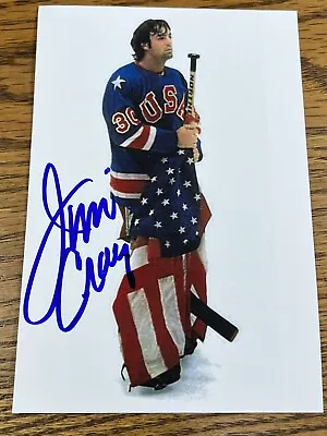 Jim Craig Signed Autographed 4x6 Photo Usa “miracle On Ice” Hockey • $30