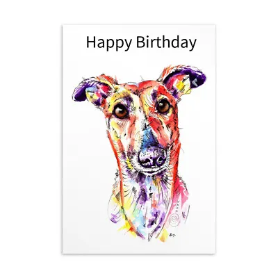 £4.99 • Buy Birthday Card Greyhound Whippet Lurcher Italian Dog Gift - CUSTOM TEXT