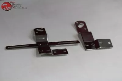 $102.29 • Buy 47-53 Chevy GMC Pickup Truck Rear Tail Light Lamp Brackets Stainless Left Right