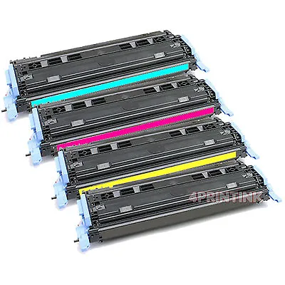 4 Pack Q6000A-Q6003A Toner For HP Color LaserJet 1600 2600 2605dn 2605dtn • $65.98