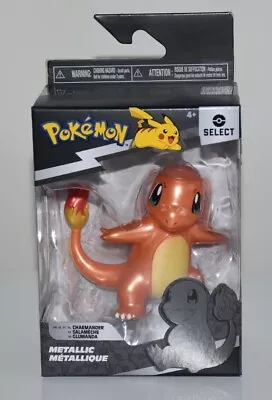 Pokemon Select Series CHARMANDER Metallic Figure Jazwares BRAND NEW FREE POSTAGE • $29.99