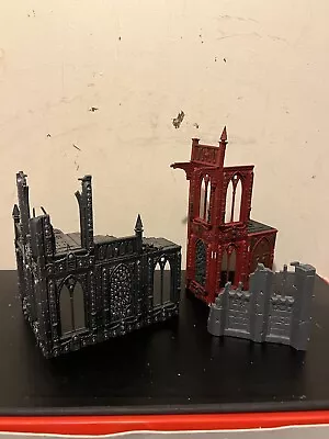 Warhammer 40000 40k Gothic / Church Ruins Scenery Terrain Games Workshop Painted • $47.24